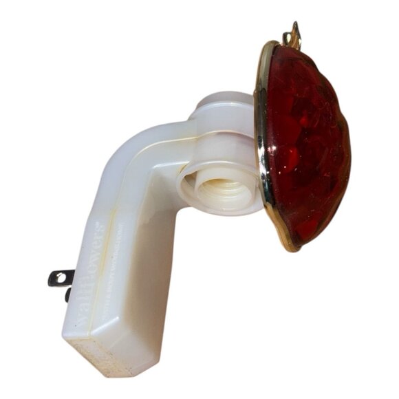 Bath & Body Works Plug In Wallflower For Bulbs Red Gold Light Up Apple #1040A - Picture 6 of 7